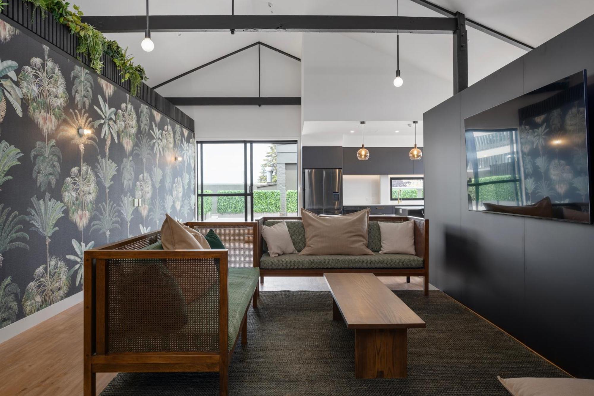 Hotel The Chamberson Dunedin Exteriér fotografie The lounge at the 19th floor of the building