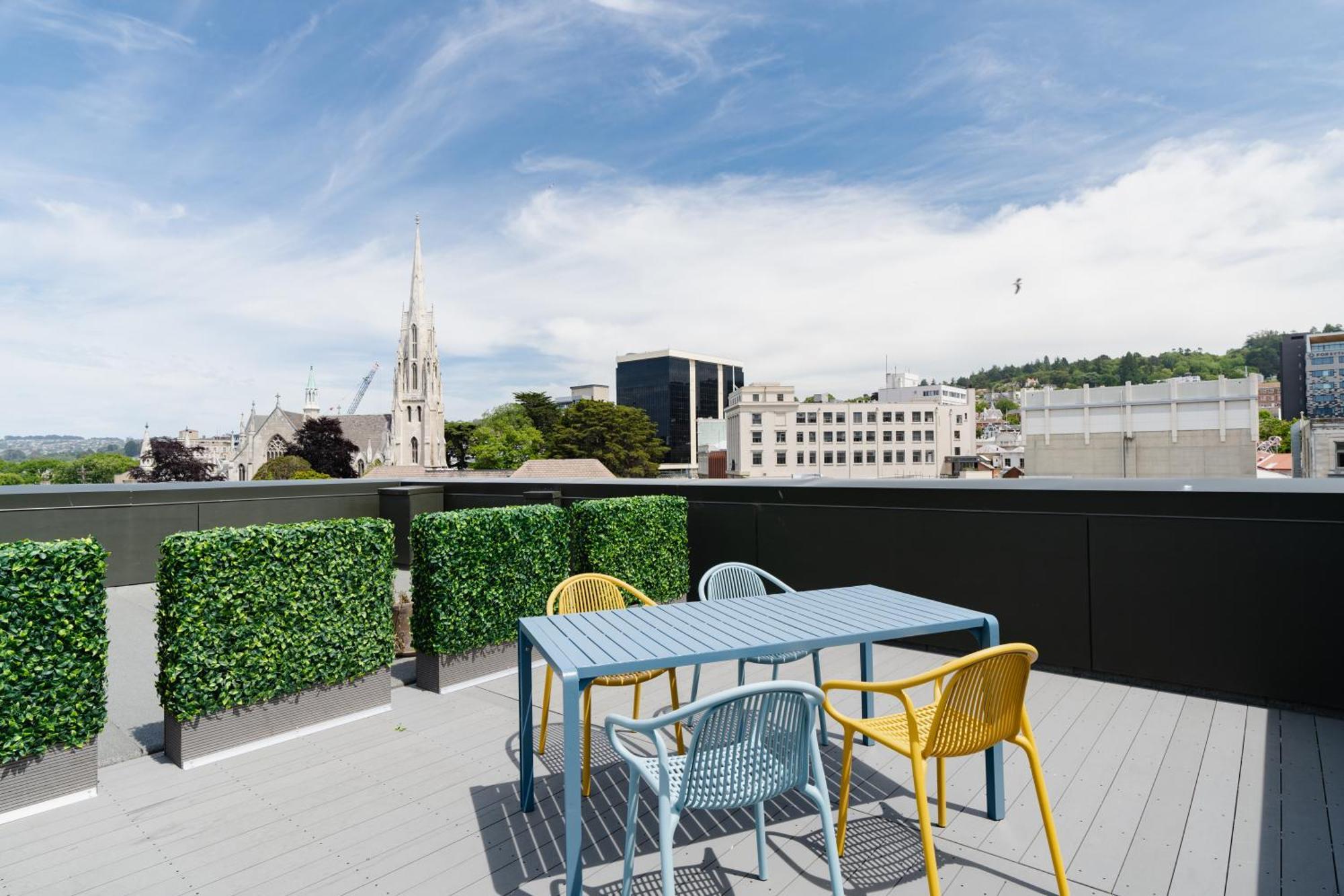 Hotel The Chamberson Dunedin Exteriér fotografie Rooftop terrace